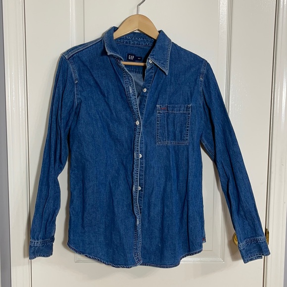 GAP Denim Button Down Shirt - Picture 1 of 4